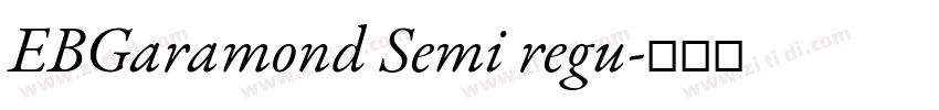 EBGaramond Semi regu字体转换